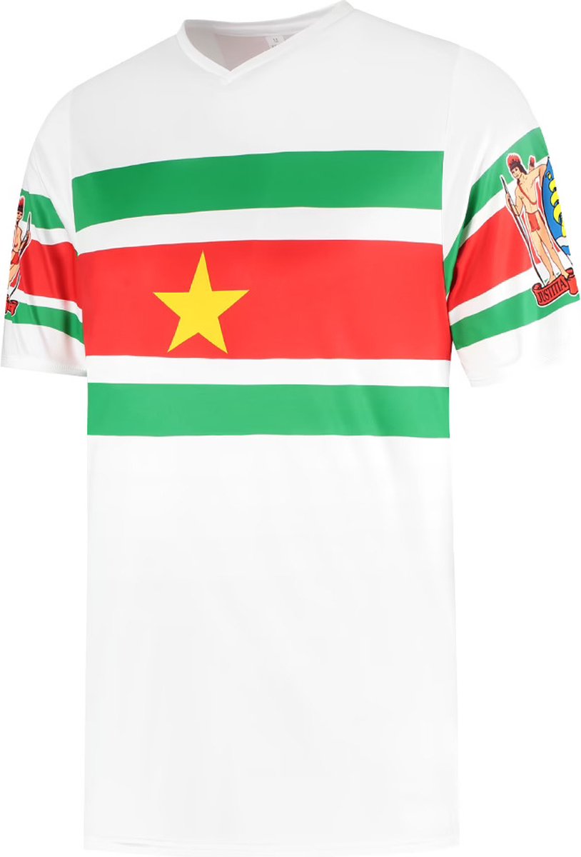 814x1200-26 Suriname Voetbalshirt - Voetbalshirts Kinderen - Jongens en Meisjes - Sportshirts - Volwassenen - Heren en Dames - Maat L - Afbeelding 1