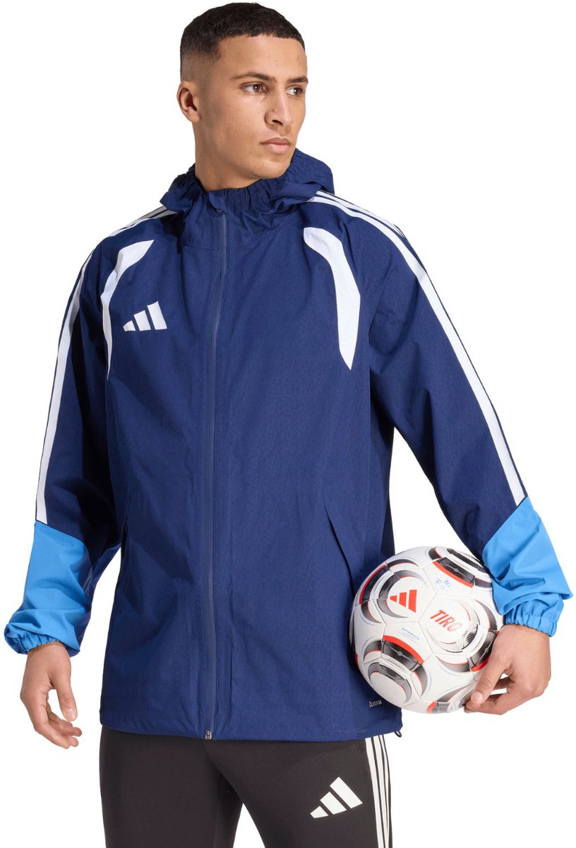 816x1200-17 adidas Jas Heren Tiro 26 Rain Jacket Donkerblauw - Maat XL - Afbeelding 1