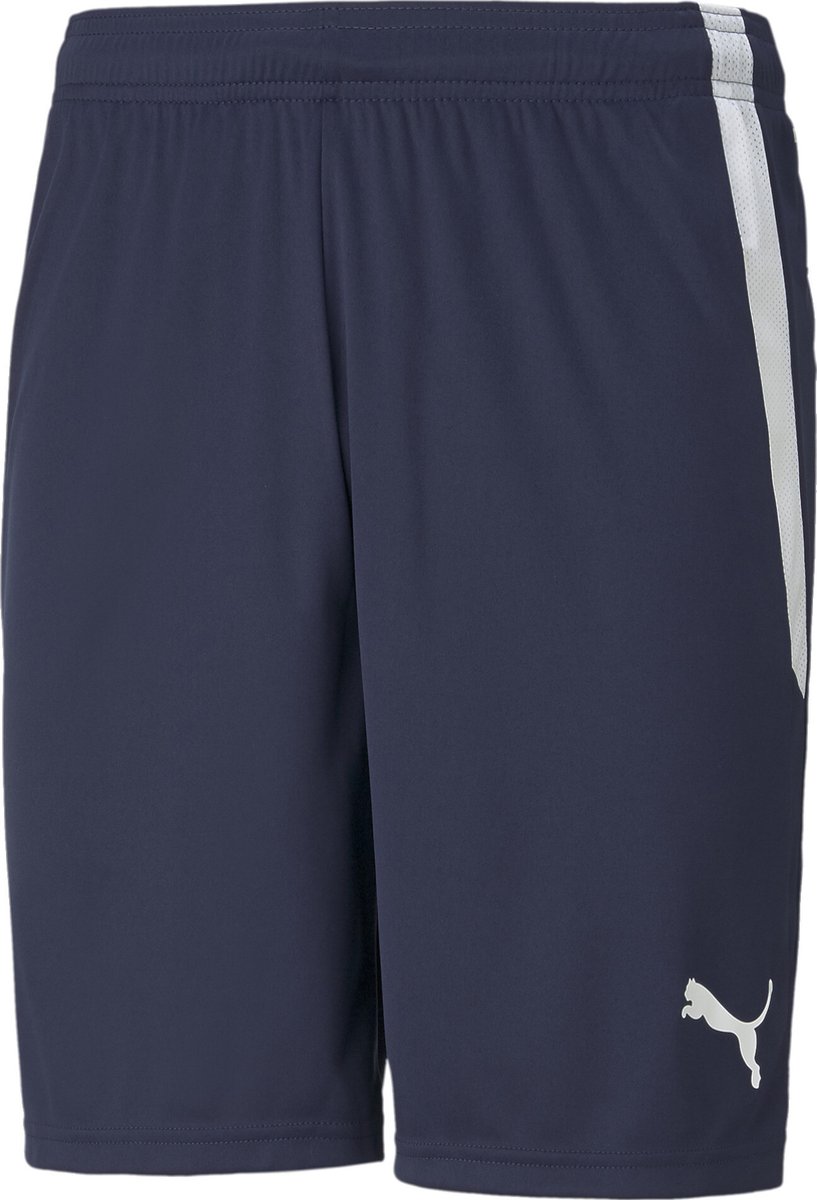 817x1200-4 PUMA teamLIGA Shorts Heren sportbroek - Peacoat-Puma White - Afbeelding 1