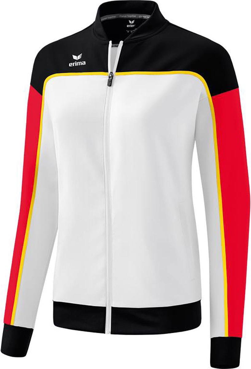 818x1200-57 Erima Change Presentatiejack Dames - Wit / Zwart / Rood | Maat: 44 - Afbeelding 1