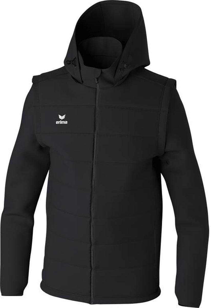 824x1200-17 Erima Team Jack Met Afneembare Mouwen Heren - Zwart | Maat: S - Afbeelding 1