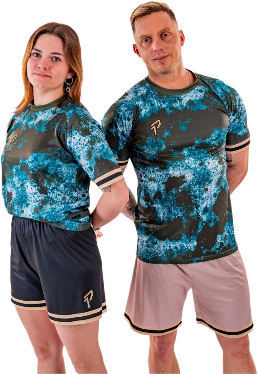827x1200-38 Proma Sports - Performance Shirt - Camo Khaki - 2XS/XS - ESPORTS / FOOTBALL Tenue - Kinderen - Volwassenen - Unisex - Teamsports - Fitnessshirt - Voetbalshirt - Tennisshirt - Padelshirt - Gamingshirt - Virtual Sim Racing F1 GT - Afbeelding 1