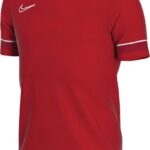 Nike Academy 21 Junior  Sportshirt - Maat 134  - Jongens - Rood/Donker rood/Wit