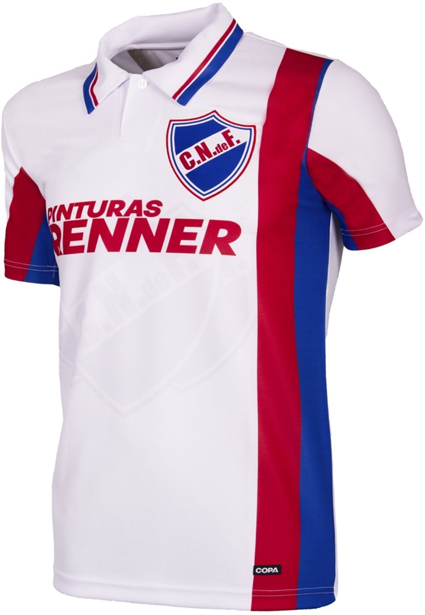 831x1200-12 COPA - Club Nacional de Football 1998 Retro Voetbalshirt - Heren - Wit - XXL - Afbeelding 1