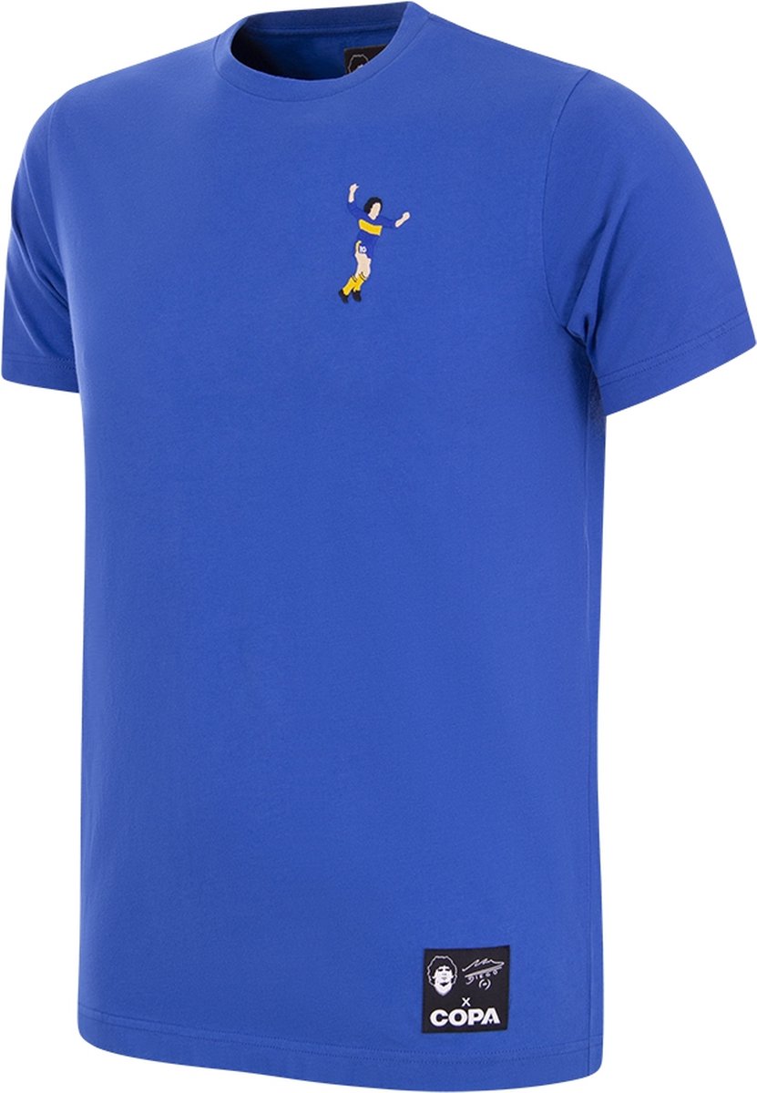831x1200-27 COPA - Maradona Boca Embroidery T-Shirt - Heren - Blauw - XL - Afbeelding 1