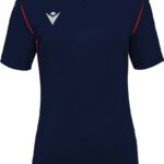 Macron Alya Shirt Korte Mouw Dames - Marine / Rood | Maat: XL