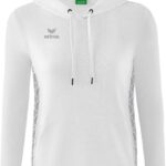 Erima Essential Team Sweatshirt Met Capuchon Dames - Wit / Monument Grey | Maat: 42
