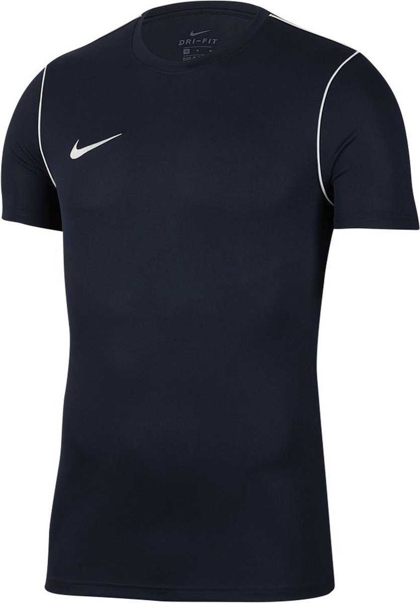 835x1200-1 Nike Dri-FIT Mannen Sportshirt - Obsidian/White/White - Maat M - Afbeelding 1