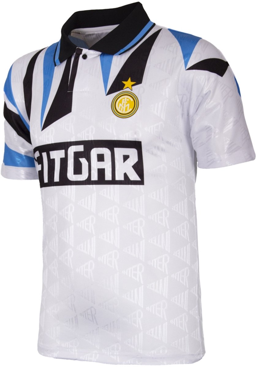 839x1200-22 COPA – FC Internazionale 1991-92 Retro Uit Voetbalshirt – Heren – XXL - Afbeelding 1