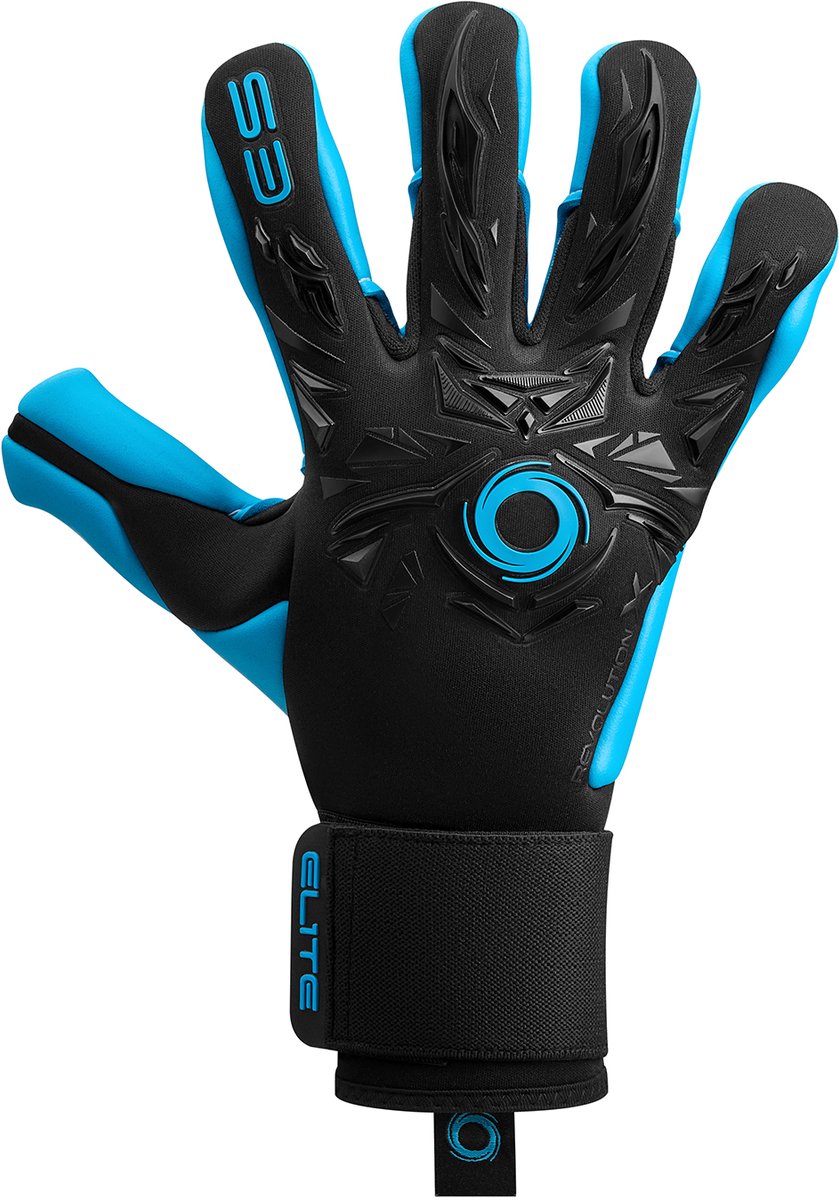 839x1200-25 Elite Sport Neo Revolution X Aqua Keepershandschoenen - Zwart / Aqua | Maat: 9 - Afbeelding 1