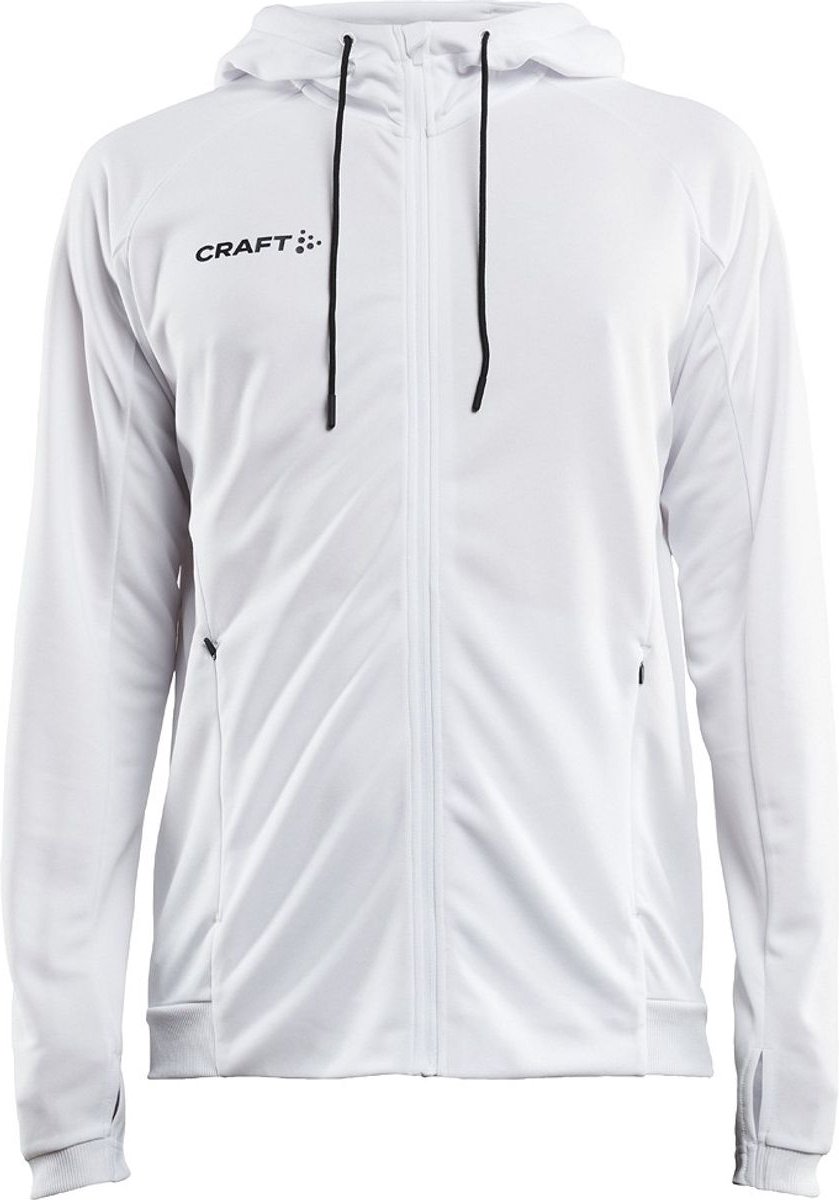 839x1200-4 Craft Evolve Jas Met Kap Kinderen - Wit | Maat: 158/164 - Afbeelding 1