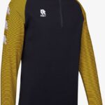Robey Performance Ziptop Heren - Zwart / Geel | Maat: 2XL