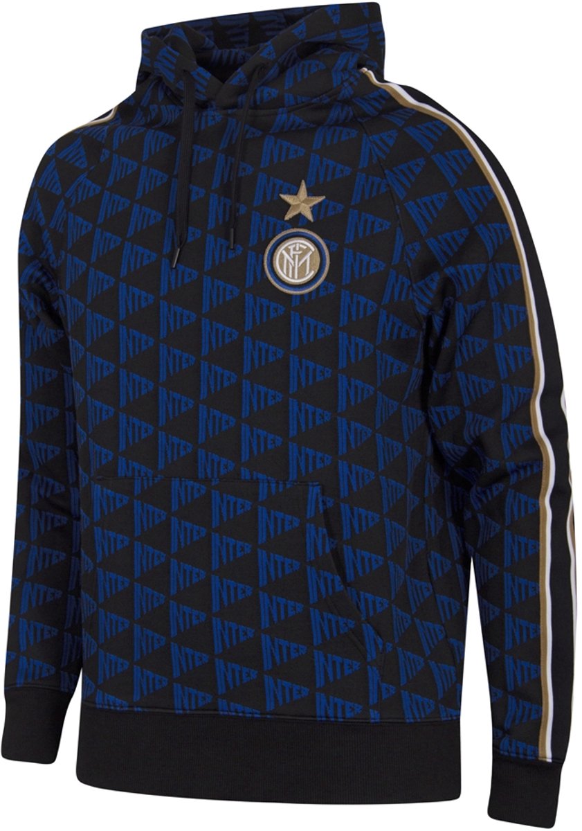 841x1200-17 COPA - Inter Milan All Over Trui Met Capuchon - Heren - Zwart - XL - Afbeelding 1