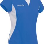 Macron Sportshirt/ T-shirt korte mouwen, Royal blauw, Dames, maat S