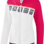 Erima 5-C Trainingsjack Met Capuchon Kinderen - Wit / Love Rose / Peach | Maat: 152