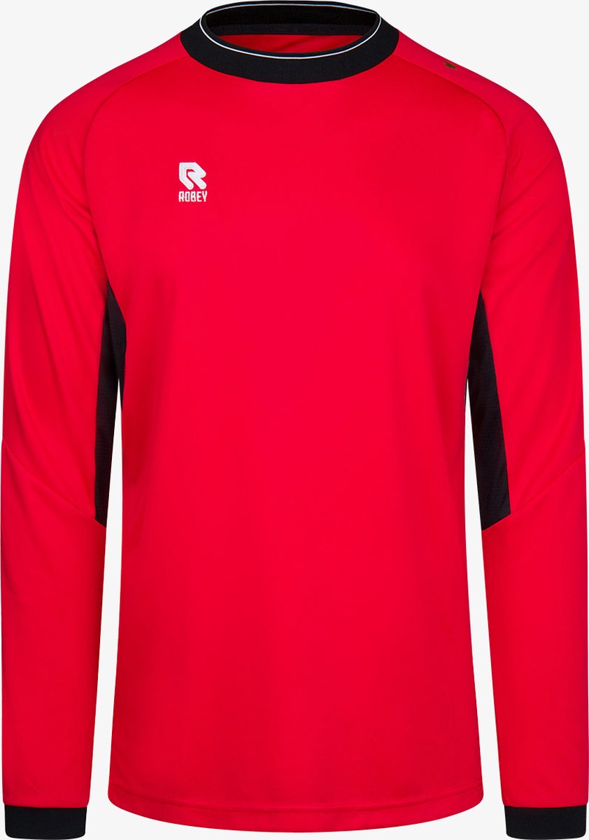 842x1200-3 Robey Victory Voetbalshirt Lange Mouw Heren - Rood | Maat: 3XL - Afbeelding 1