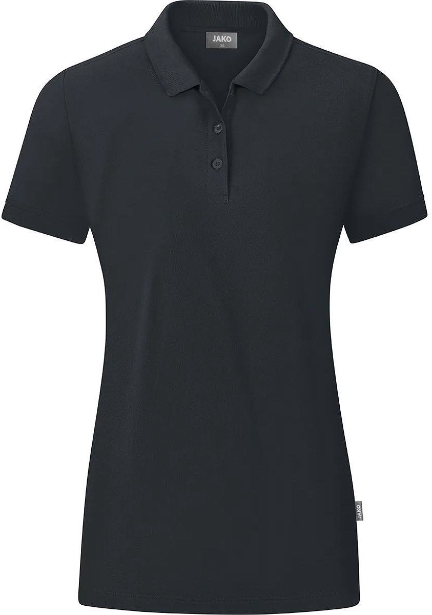 843x1200-9 Jako Organic Polo Dames - Antraciet | Maat: 48 - Afbeelding 1