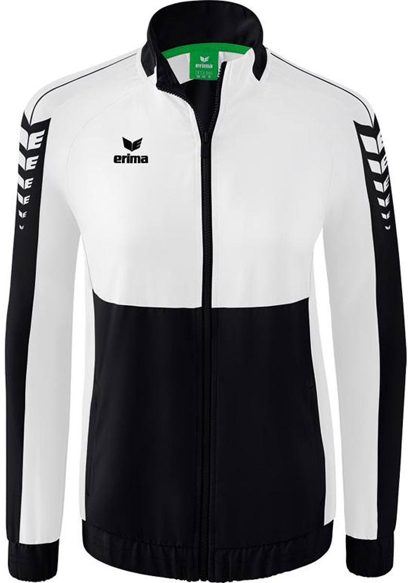844x1200-17 Erima Six Wings Presentatiejack Dames - Zwart / Wit | Maat: 42 - Afbeelding 1