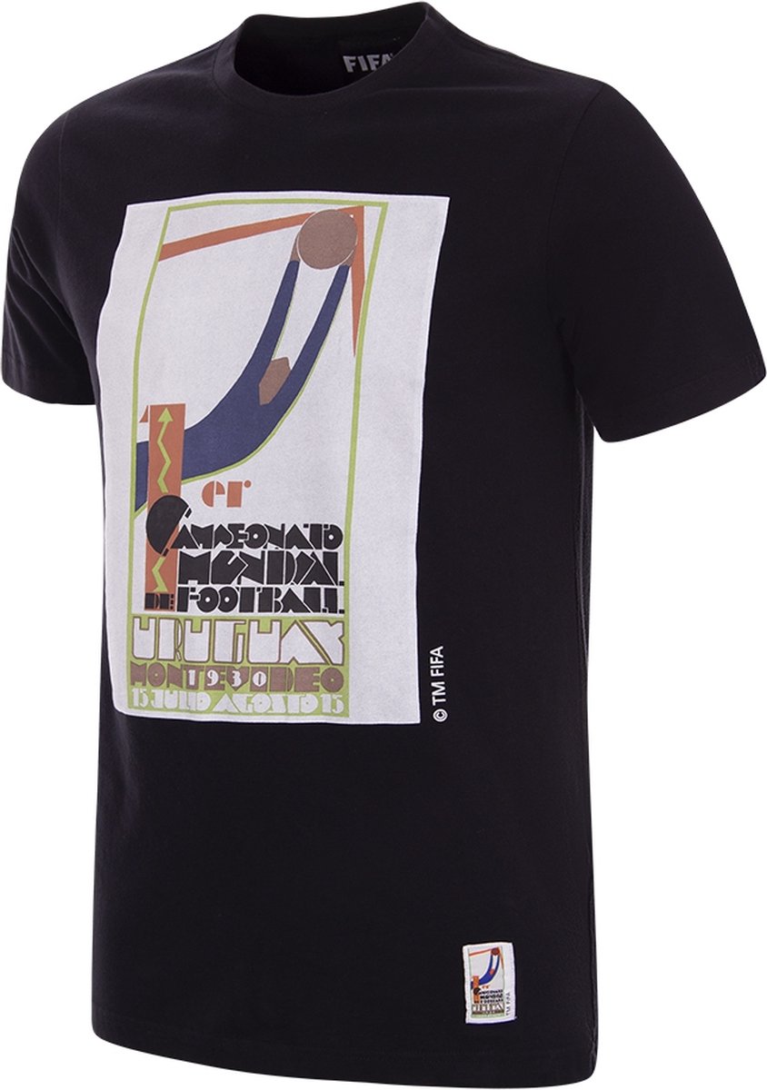 844x1200 COPA - Uruguay 1930 WK Emblem T-Shirt - Heren - Zwart - M - Afbeelding 1