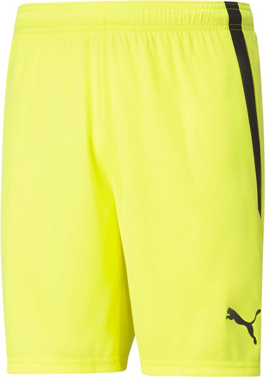 846x1200-11 Puma Teamliga Short Heren - Fluogeel / Zwart | Maat: M - Afbeelding 1