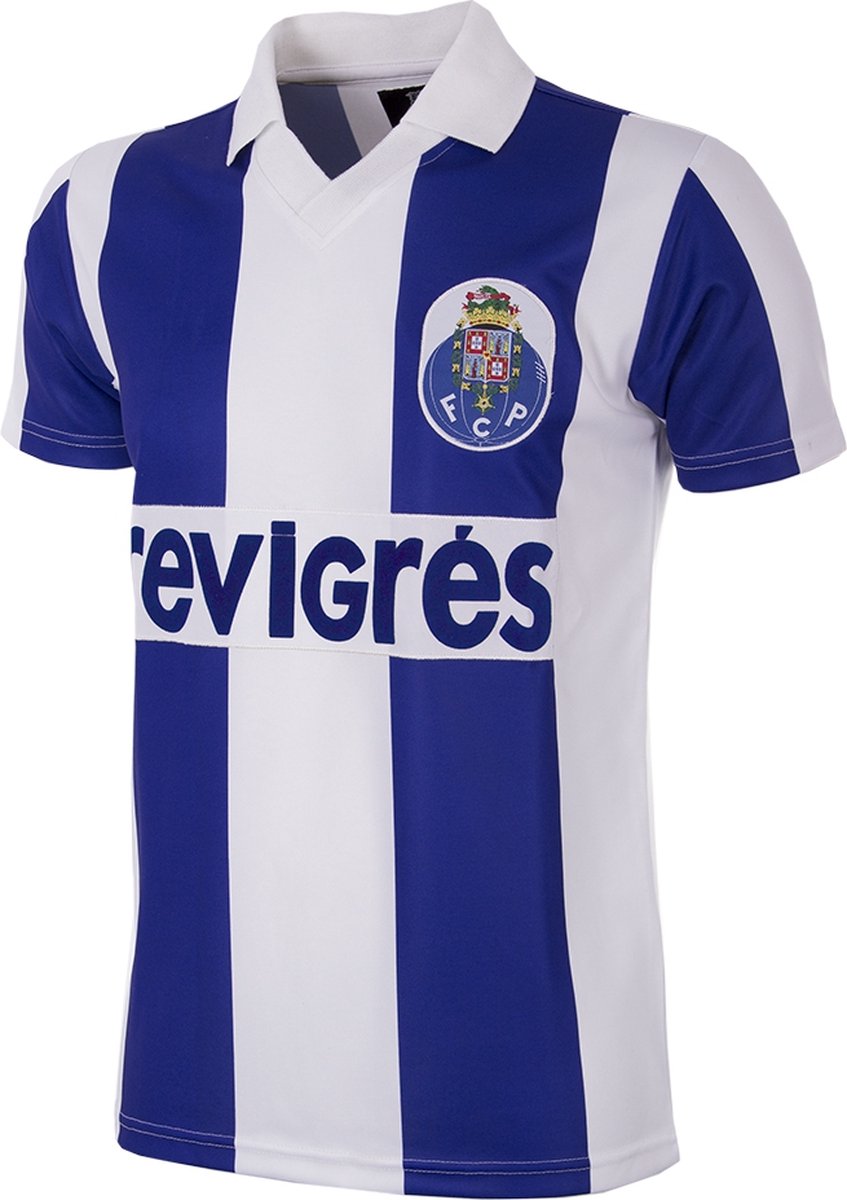847x1200-2 COPA - FC Porto 1986/87 Retro Voetbalshirt - Heren - Wit - Blauw - S - Afbeelding 1