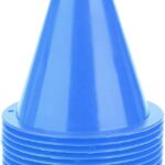 Voetbal Markers - Trainingskegels - Voetbaltraining Verbeteren - Duurzaam Kunststof Materiaal - 10 Stuks 85 cm - Blauw