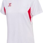 Hummel Damen T-Shirt Hmlauthentic Pl Jersey S/S Woman White/True Red-XL
