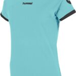 Hummel Fyn Shirt Korte Mouw Dames - Munt / Zwart | Maat: XL