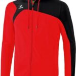 Erima Club 1900 2.0 Trainingsjack met Capuchon Rood-Zwart Maat 116
