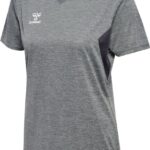 Hummel Damen T-Shirt Hmlauthentic Pl Jersey S/S Woman Grey Melange-M