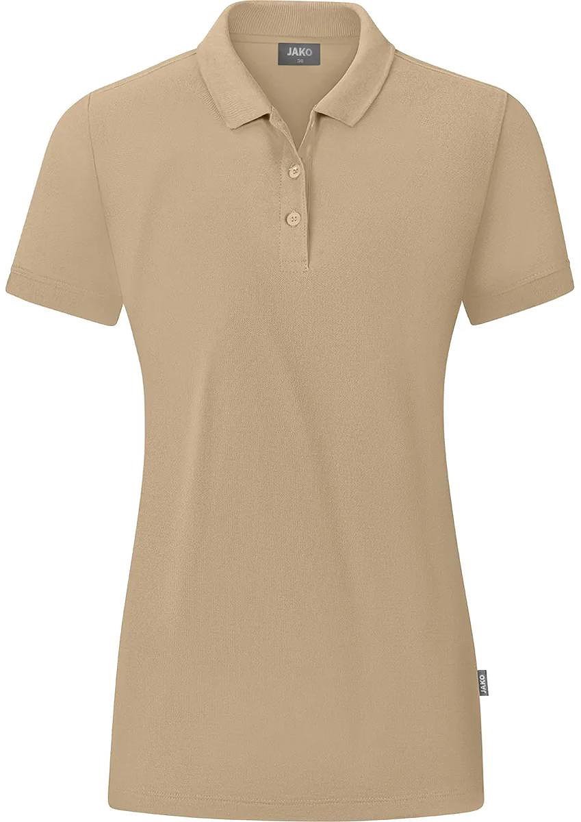 849x1200-22 Jako Organic Polo Dames - Zand | Maat: 44 - Afbeelding 1
