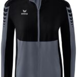 Erima Six Wings Presentatiejack Dames - Slate Grey / Zwart | Maat: 40