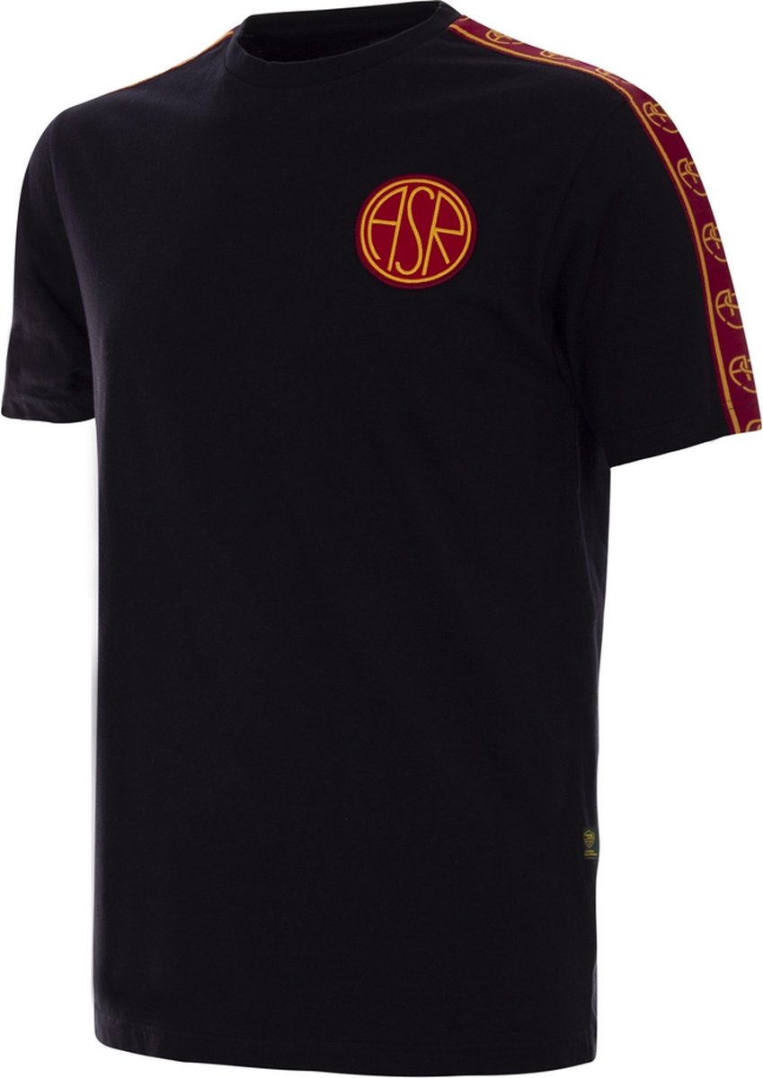 849x1200-52 COPA - AS Roma Black Taper T-Shirt - Mannen - Zwart - M - Afbeelding 1