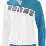 Erima 5-C Presentatiejack Dames - Wit / Oriental Blue / Colonial Blue | Maat: 44