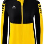 Erima Six Wings Presentatiejack Dames - Geel / Zwart | Maat: 40