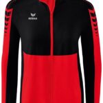 Erima Six Wings Presentatiejack Dames - Rood / Zwart | Maat: 36