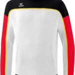 Erima Change Sweatshirt Met Capuchon Heren - Wit / Zwart / Rood | Maat: XL