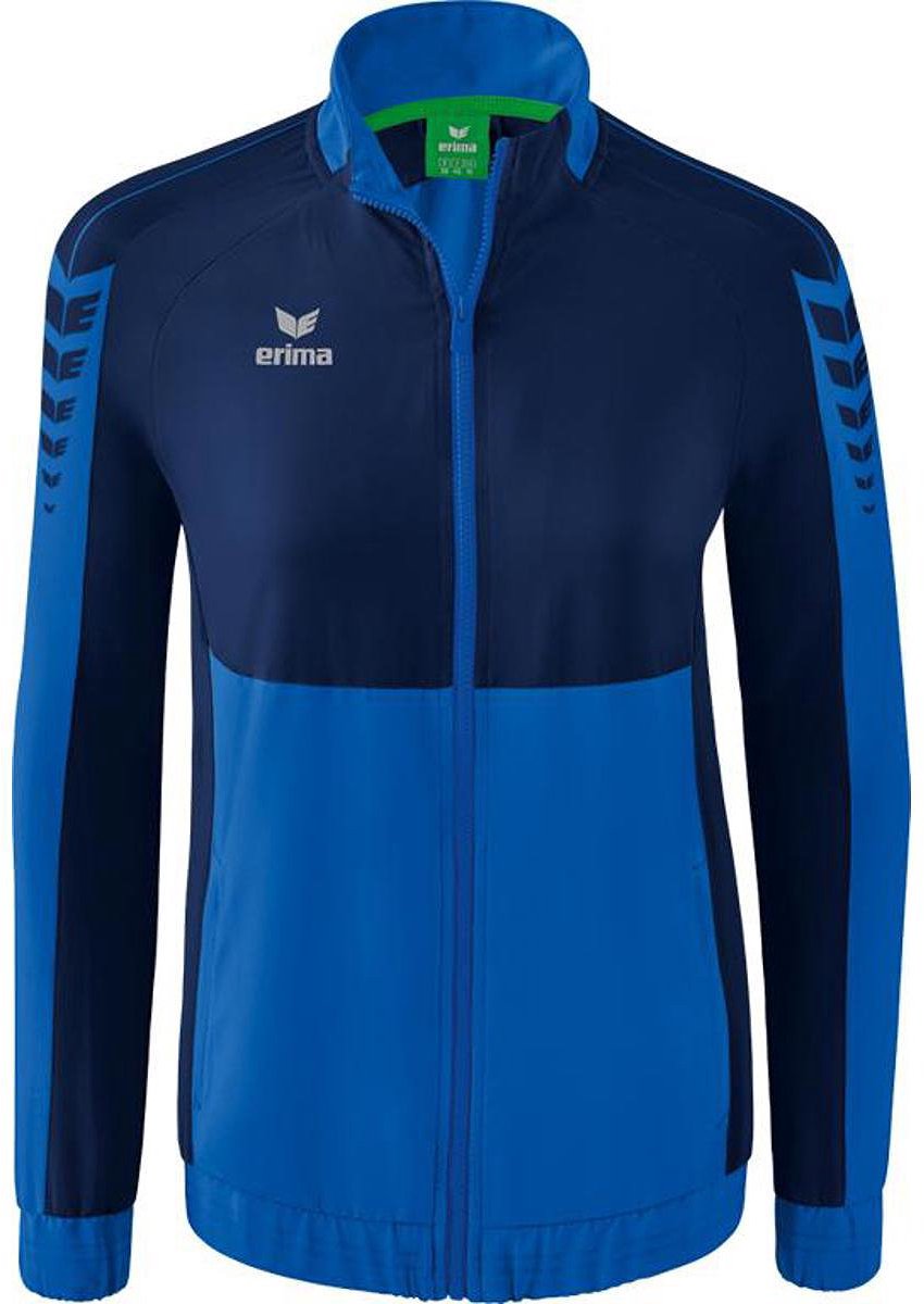 850x1200-155 Erima Six Wings Presentatiejack Dames - New Royal / New Navy | Maat: 38 - Afbeelding 1
