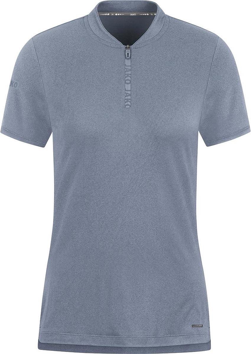850x1200-160 Jako Pro Casual Polo Dames - Smokey Blue | Maat: 44 - Afbeelding 1