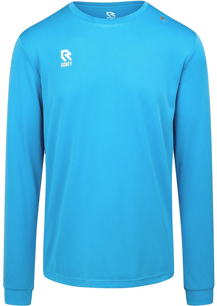 850x1200-63 Robey Crossbar Voetbalshirt Lange Mouw Heren - Hemelsblauw | Maat: M - Afbeelding 1