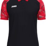 Jako Sonic Polo Heren - Zwart / Rood | Maat: 3XL