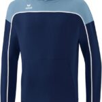 Erima Change Sweatshirt Met Capuchon Heren - New Navy / Faded Denim / Wit | Maat: S