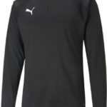 PUMA teamLIGA 1/4 Zip Top Jr Unisex sportshirt - Puma Black-Puma White