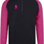 Robey Performance Ziptop Heren - Zwart / Fluo Roze | Maat: M