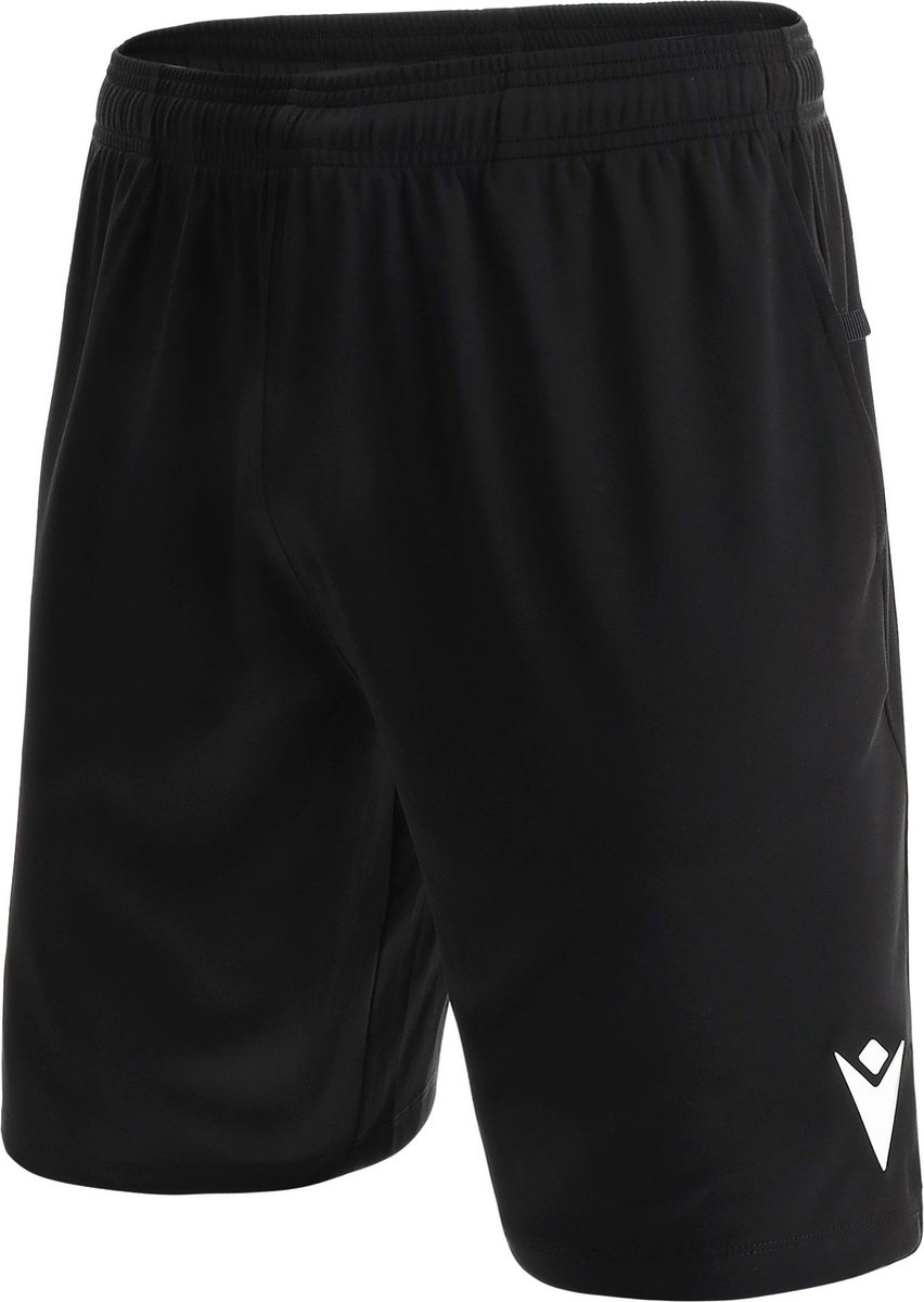 852x1200-28 Macron Corver Scheidsrechtersshort Heren - Zwart | Maat: S - Afbeelding 1