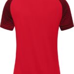 JAKO Polo Performance Dames Rood-Zwart Maat 38