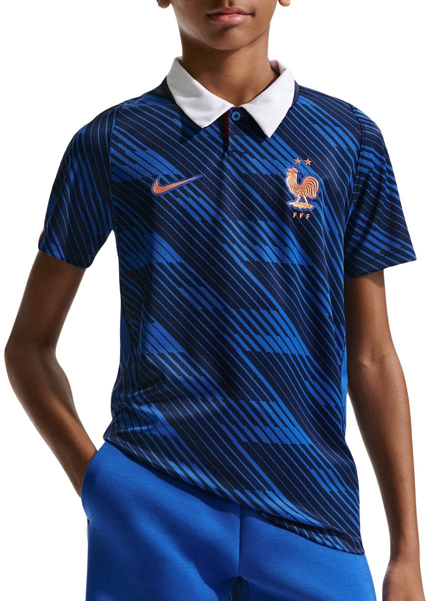 856x1200-42 Nike Frankrijk WK2026 Thuis Shirt Junior - Maat 140 - Afbeelding 1