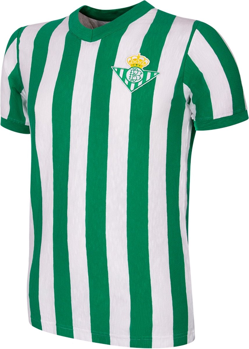856x1200-8 COPA - Real Betis 1958/59 Retro Voetbalshirt - Heren - Groen - Wit - M - Afbeelding 1