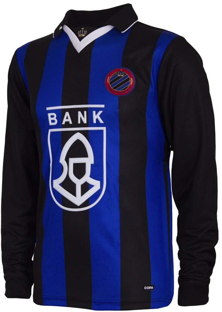 856x1200-9 COPA - Club Brugge 1998/99 Retro Voetbalshirt - Heren - Lange mouw - M - Afbeelding 1