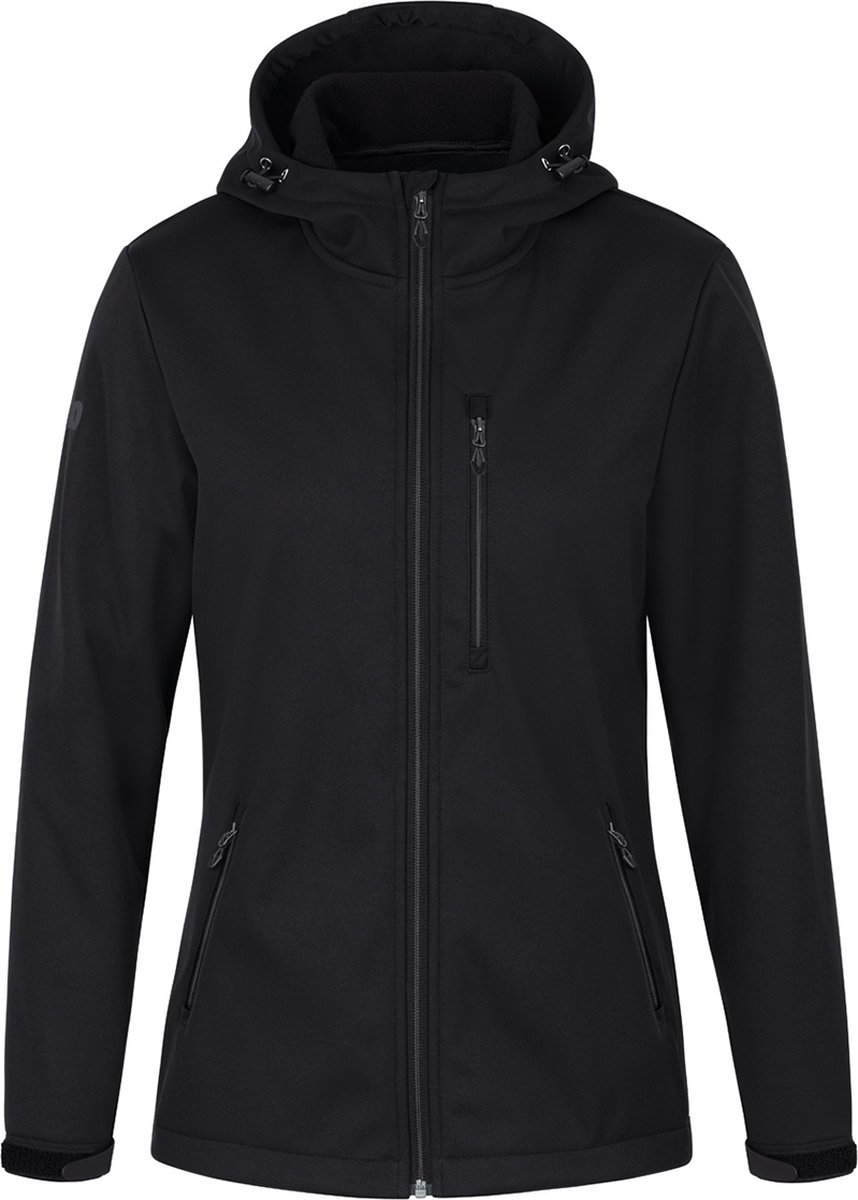 858x1200-5 Jako Premium Softshelljas Dames - Zwart | Maat: 38 - Afbeelding 1
